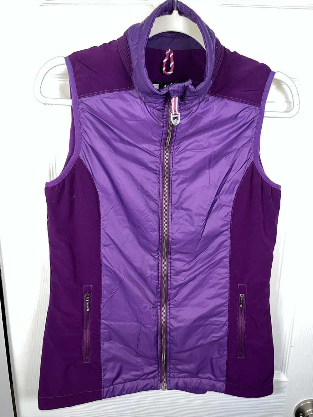 Kuhl Women’s Projekt Firefly Vest Size XS Dark Purple Full Zip Puffer Insulated